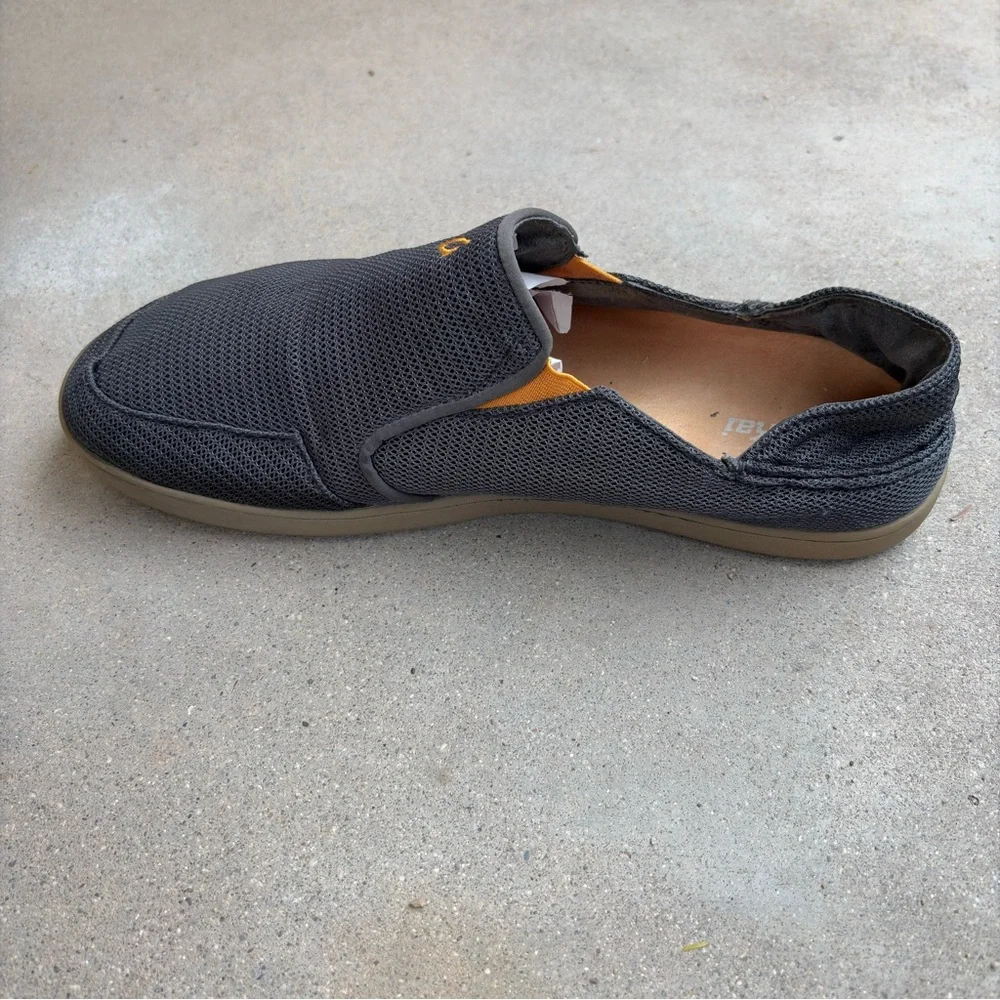 Olukai Nohea Mens 13 Blue Mesh Slip On Shoes Causal Loafers Sneakers Comfort
